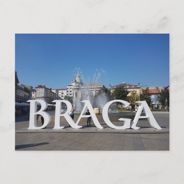 BRAGA,PORTUGAL VYKORT (Framsida)