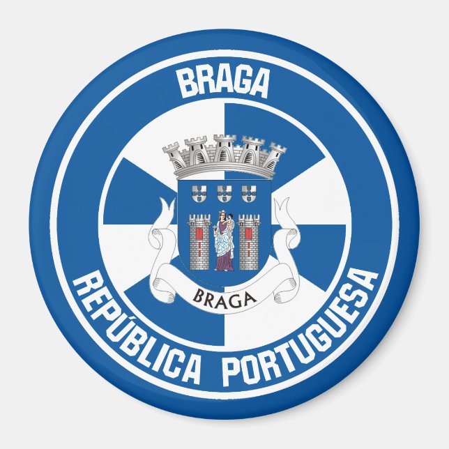 Braga Round Emblem Magnet (Framsidan)