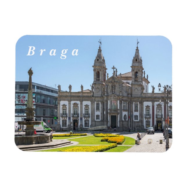  Braga. Visa stadskärnan. Magnet (Horisontell)