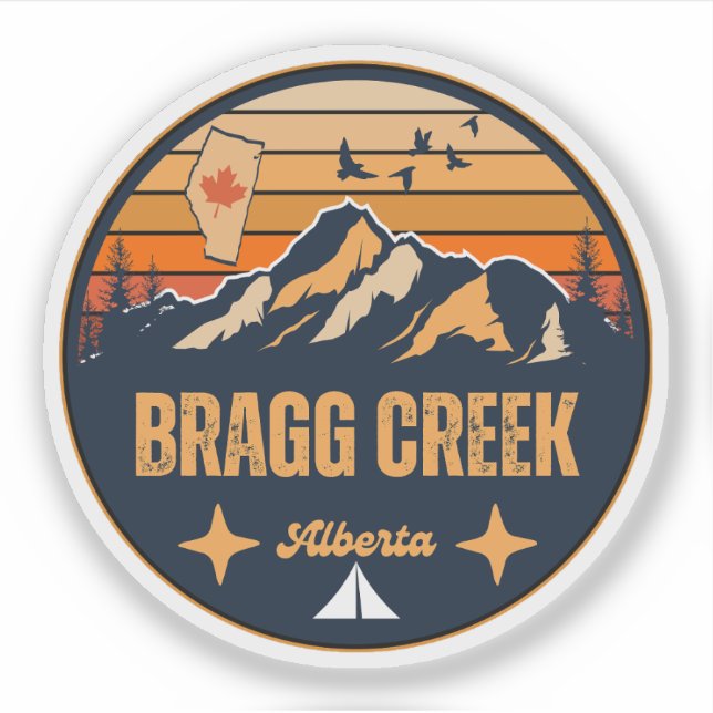 Bragg Creek, Alberta Klistermärken (Framsida)