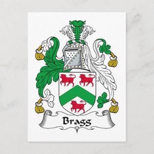 Bragg familjevapen vykort