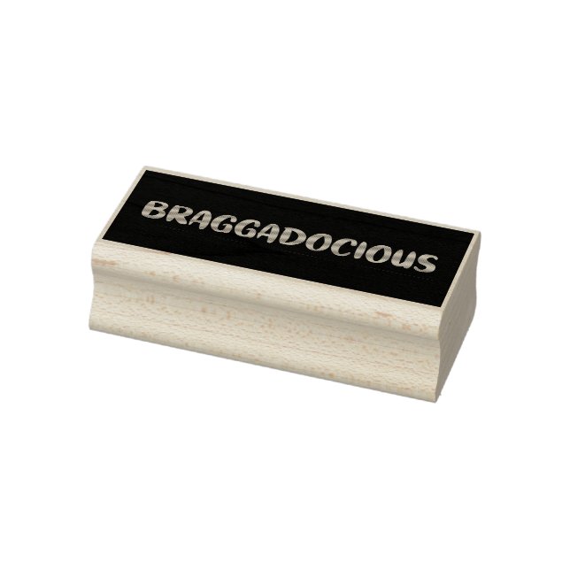 BRAGGADOCIOUS WOOD ART FRIMÄRKE STÄMPEL (Stämpel)