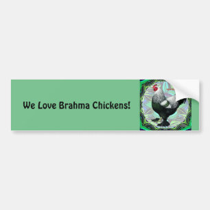 Brahma: Finare Mörk Tupp Bildekal