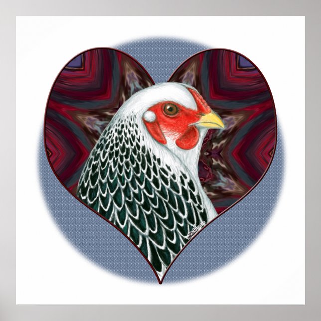 Brahma Hen Heart Poster (Framsidan)
