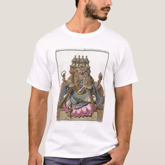 Brahma hinduisk gud av skapelsen, från 'den t shirt (Framsida)
