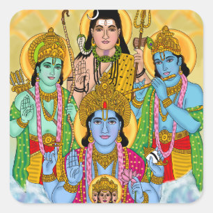 Brahma Vishnu Shiva Ram Krishna Klistermärke