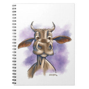 Brahman Ko Cartoon Anteckningsbok