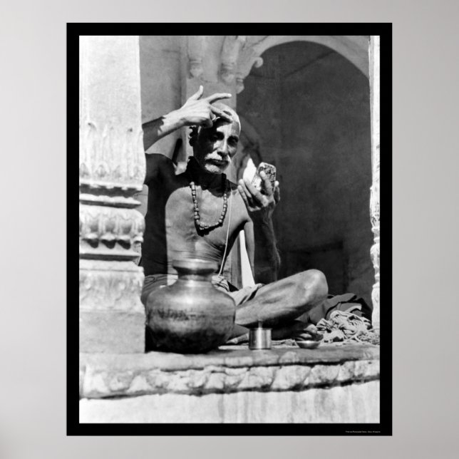 Brahman Priest i Indien 1921 Poster (Framsidan)