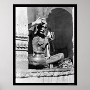 Brahmanpräst i Indien 1921 Poster