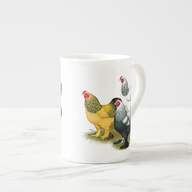 Brahmas Three Tuppar Benporslin Mugg (Framsida höger)