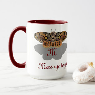 Brahmin Moth Monogram Mugg