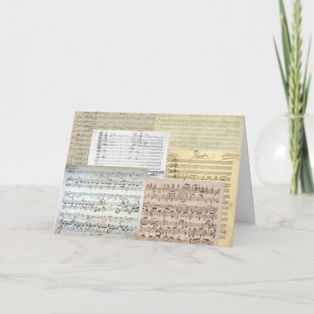 Brahms Music Manuscripts Kort (Framsida)