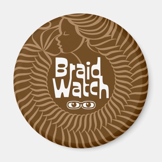Braid Watch Fridge Magnet (Framsidan)