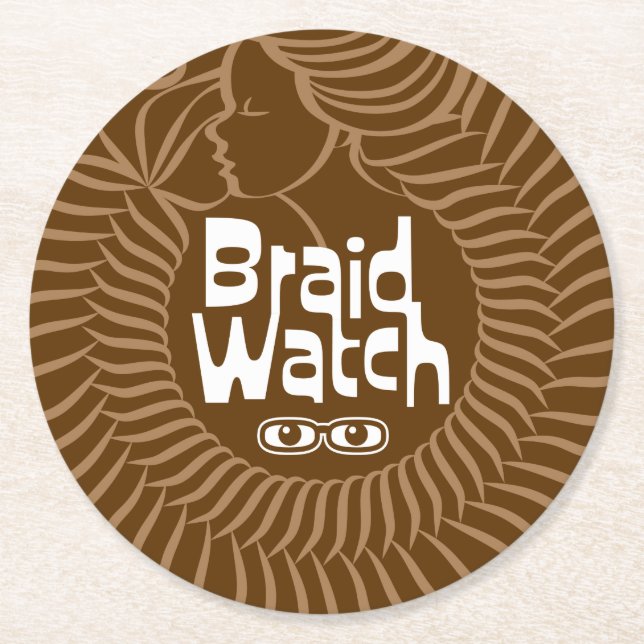 Braid Watch Papper Underlägg Rund (Framsidan)