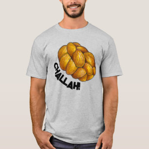 Braided Challah Bread Jewish Helgdag Hanukkah Loaf Tee