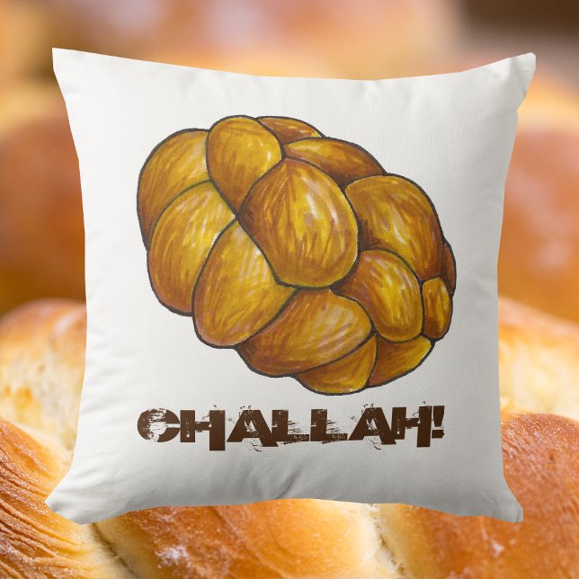 Braided Challah Bread Loaf Jewish Helgdag Baking Kudde (Challah pillow)
