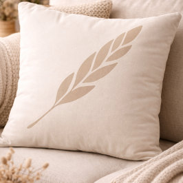 Braided Cream Calm Throw Pillow Kudde
