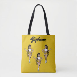 Braided Dancer Personlig Tote (Gult) Tygkasse