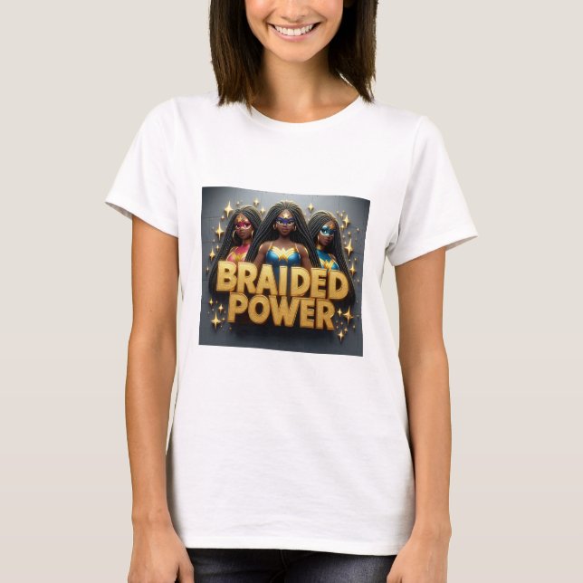 Braided Power 3 Dam T Shirt (Framsida)
