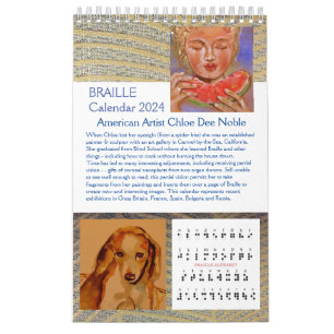 Braille 2024 från Chloe Dee Noble - Kalender