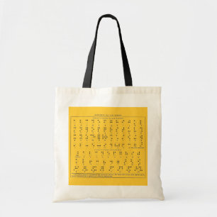 Braille Alphabet Bag Tygkasse