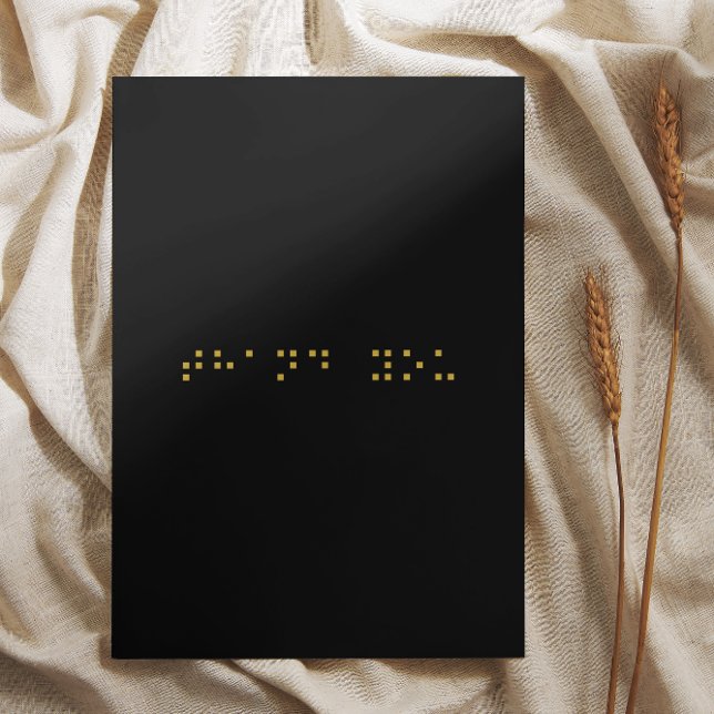 Braille-kod Tack för kortet (Skapare uppladdad)