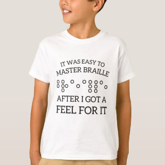 Braille-lärarkvinnor som läser blindskrift visuell t shirt
