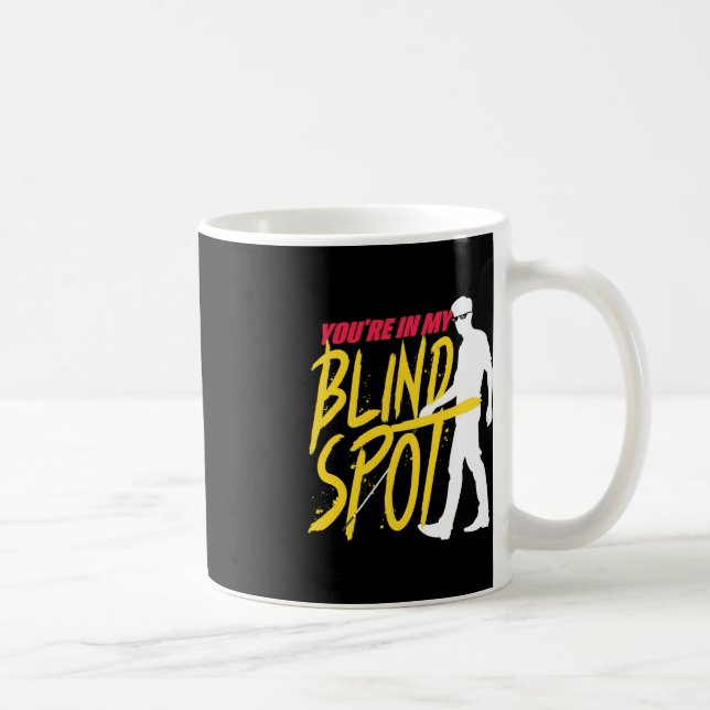Braille Synskadad Blind Spot Blind Personer Kaffemugg (Höger)