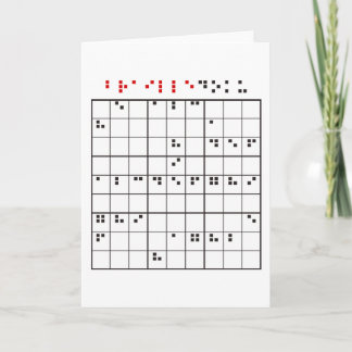 brailledoku kort
