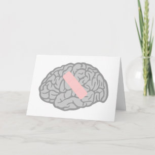 Brain-Ache Greeting Card Kort