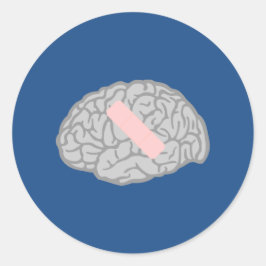 Brain-Ache Sticker Runt Klistermärke