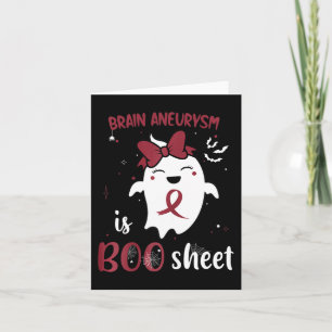 Brain Aneurysm är Boo Lakan Halloween Ghost Burgun Kort