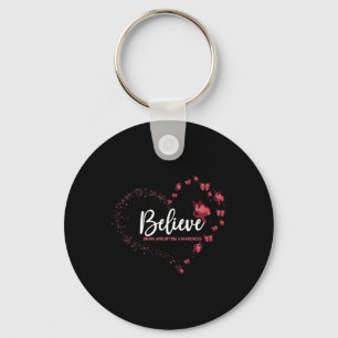 Brain Aneurysm Awareness Butterfly Nyckelring