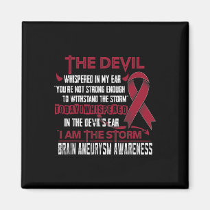 Brain Aneurysm Awareness Jag är Storm Djävulen Magnet