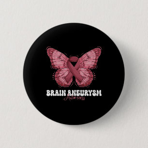 Brain Aneurysm Awareness Month Burgundy Ribbon Knapp