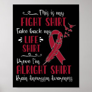 Brain Aneurysm Awareness My Fight Poster
