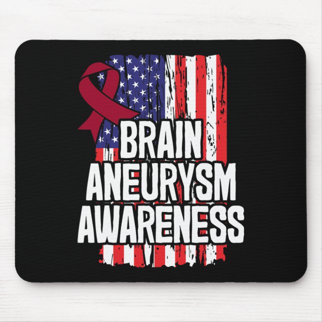 Brain Aneurysm Awareness Ribbon Musmatta (Framsidan)