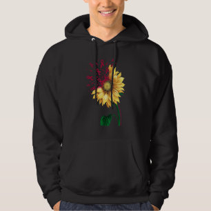 Brain Aneurysm Awareness Solros Burgundy Ribbon Hoodie