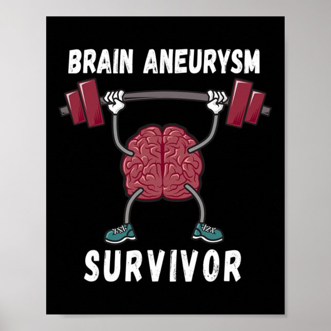 Brain Aneurysm Awareness Survivor Gift Poster (Framsidan)