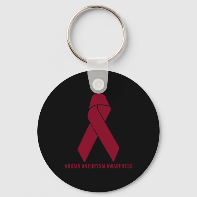 Brain Aneurysm Awareness Survivor Nyckelring (Framsida)