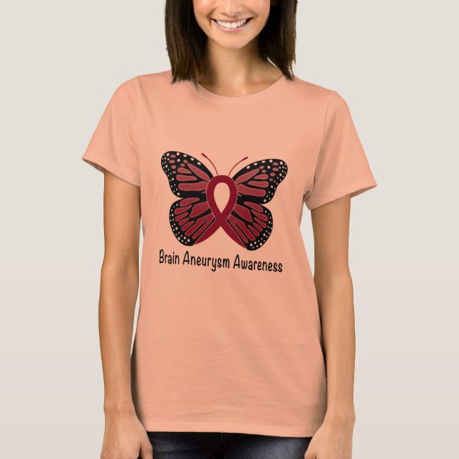 Brain Aneurysm Awareness Tee Shirt (Framsida)