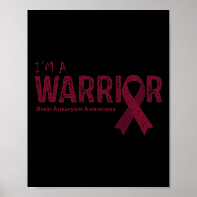 Brain Aneurysm Awareness Warrior Poster (Framsidan)