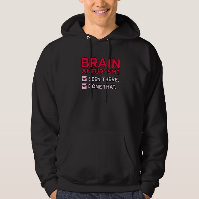 Brain Aneurysm har funnits där, stöd för medvetand Hoodie (Framsida)