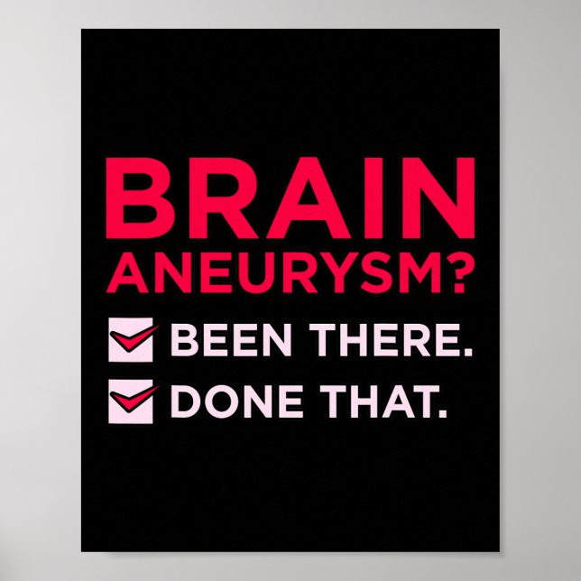 Brain Aneurysm har funnits där, stöd för medvetand Poster (Framsidan)