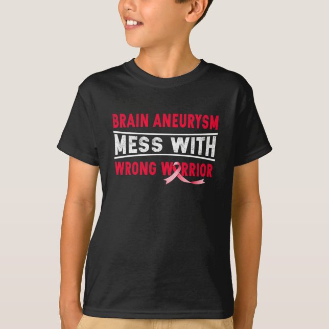 BRAIN ANEURYSM  MED FEL ARRIOR T SHIRT (Framsida)