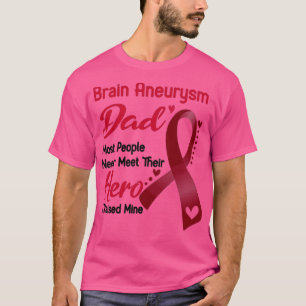 Brain Aneurysm Pappa De flesta människor mötte ald T Shirt