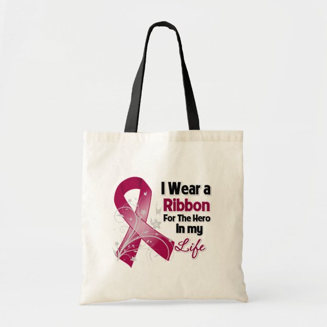 Brain Aneurysm Ribbon Hero i mitt liv Tygkasse (Framsidan)