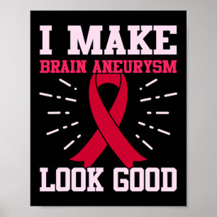 Brain Aneurysm Se stöd för månadsstöd för Bra Awar Poster