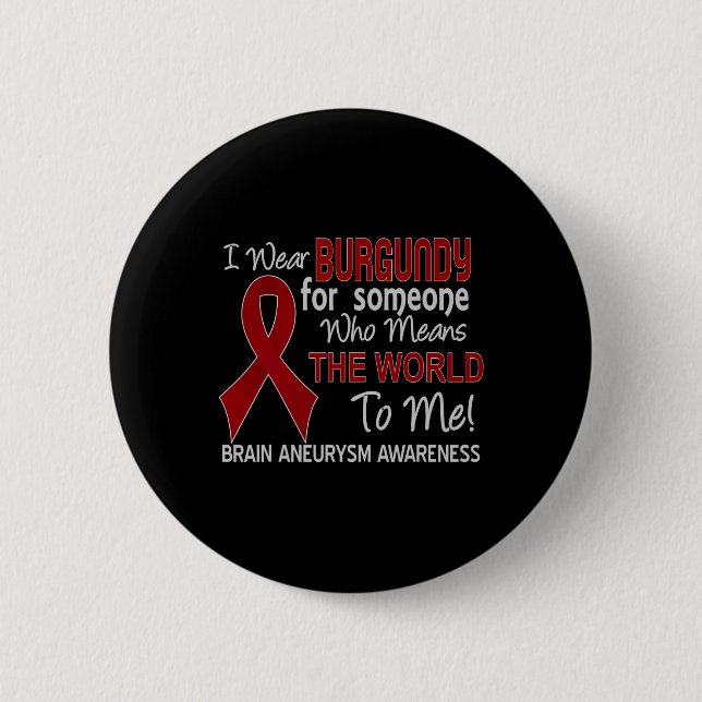 Brain Aneurysm Surgery Survivor Awareness Gift Knapp (Framsida)