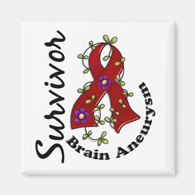 Brain Aneurysm Survivor 15 Magnet (Framsidan)